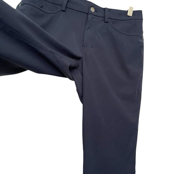 Lululemon ABC Pants Size 30 Slim Fit 5 Pocket Athleisure Golf Preppy Dark Blue - Picture 3 of 7